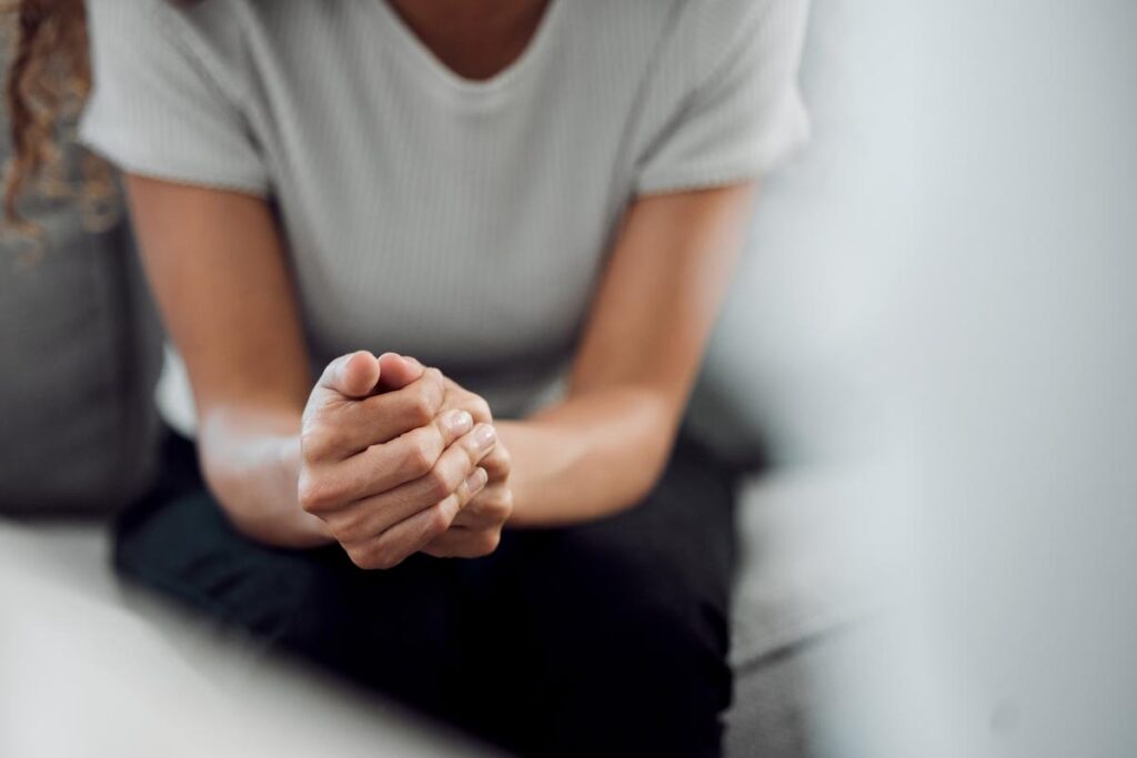 Hands of a person learning what a librium taper is
