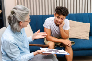 Two people in personality disorder treatment