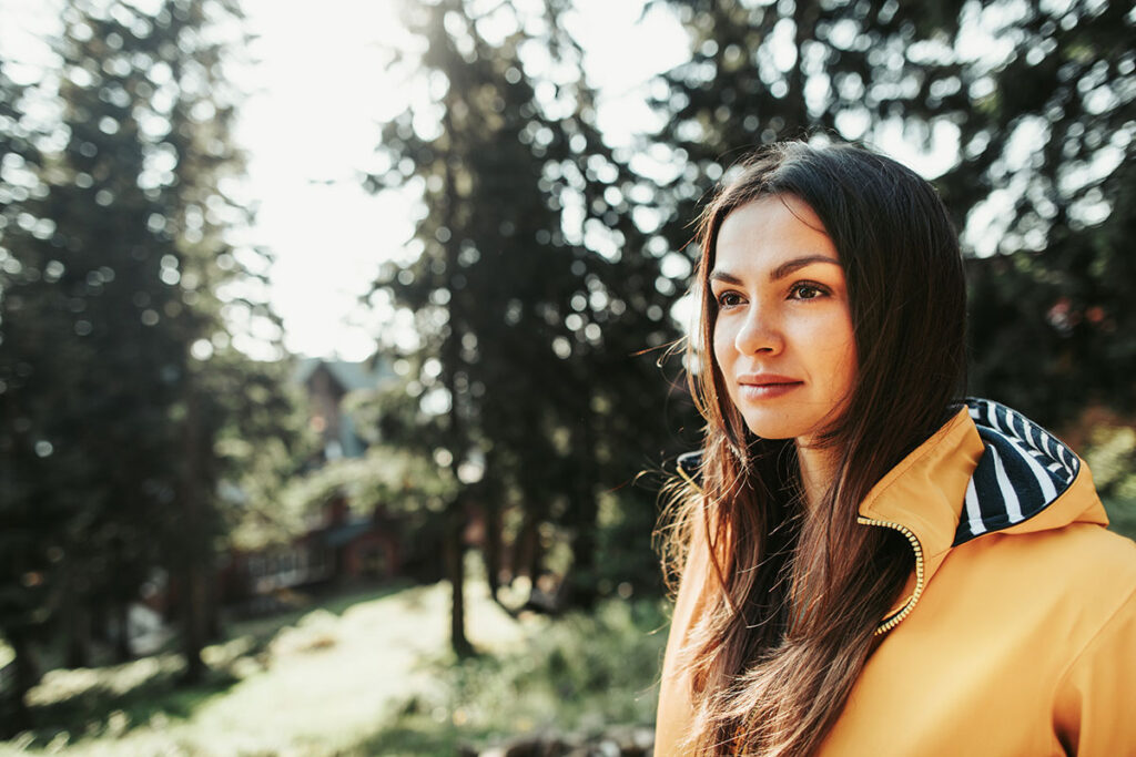 Woman thinking about postpartum anxiety